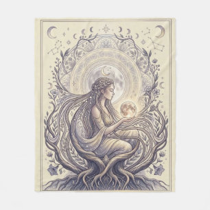 Couverture Polaire Déesse Prêtresse de la Lune