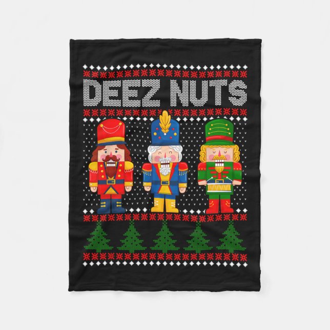 Couverture Polaire Deez Nuds Nutcracker Fun Vilain Noël (Devant)