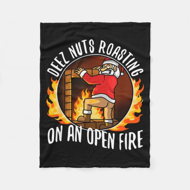 Couverture Polaire Deez Nuts Roasting On An Open Fire  (Devant)