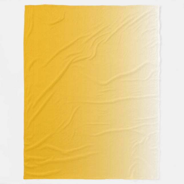 Couverture Polaire dégradé à deux tons foncé jaune (Devant)