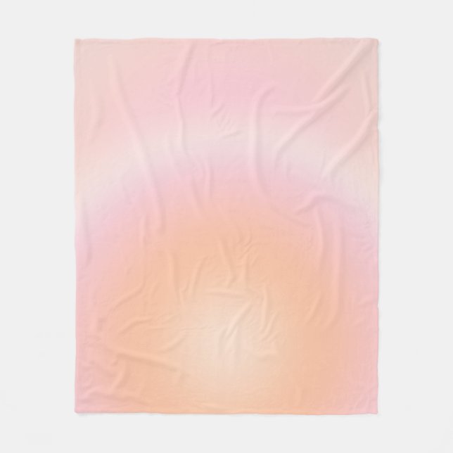 Couverture Polaire Dégradé Fuzz Peach (Devant)