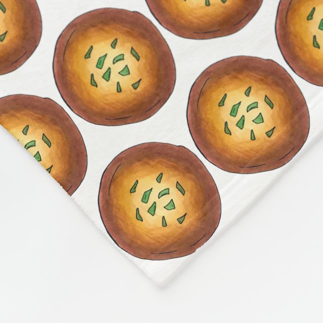 Couverture Polaire Délicieux Malpua Indian Pancake Mithai Sweets (Coin)