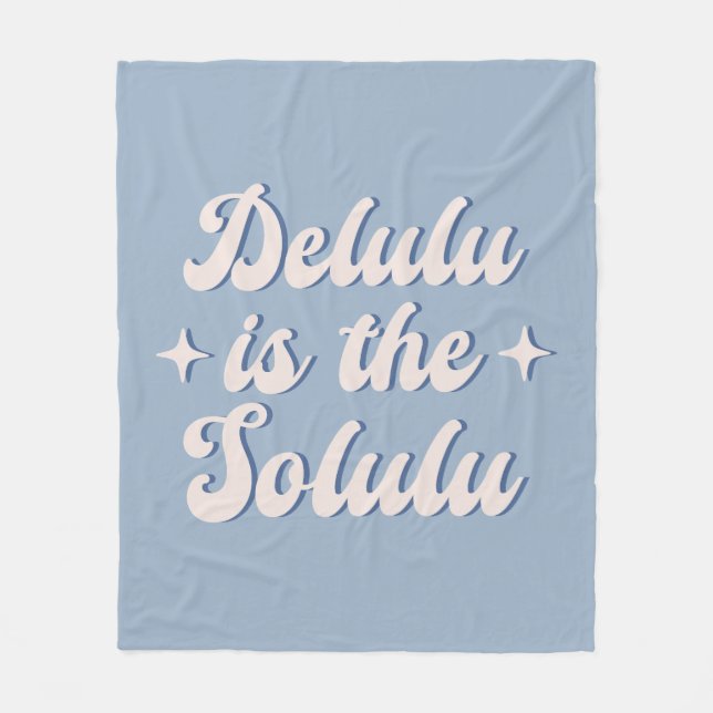 Couverture Polaire Delulu Est Le Solulu (Devant)