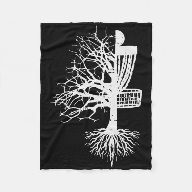 Couverture Polaire Demi-disque Golf Sketch Arbre Drôle Frisbee Frolf  (Devant)