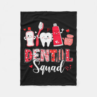 Couverture Polaire Dental Squad Dental Istant Dentist Happy Valentine