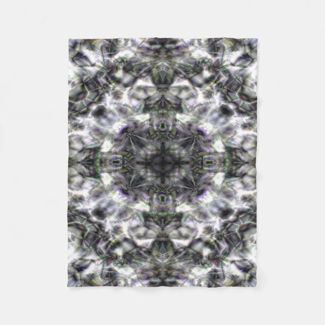 Couverture Polaire Dentelle argentée (Devant)