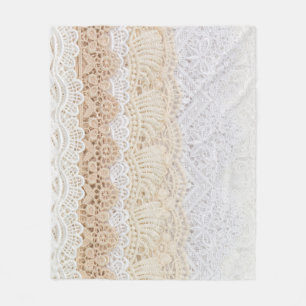 Couverture Polaire Dentelle florale ornementale : Collection élégante