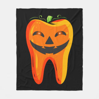 Couverture Polaire Dentistes Citrouille dentaire Halloween