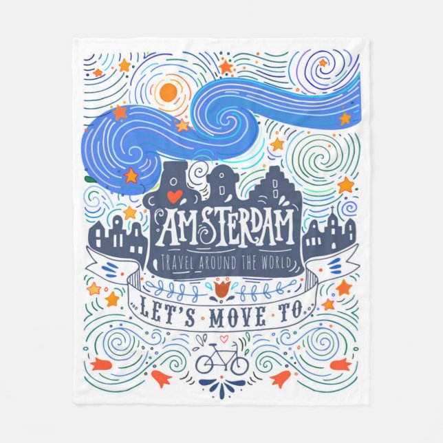 Couverture Polaire Déplaçons-nous à Amsterdam (Devant)