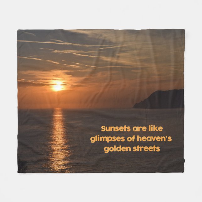 Couverture Polaire Des couchers de soleil comme des aperçus des rues  (Devant (Horizontal))