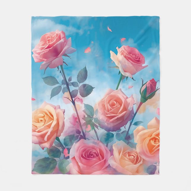Couverture Polaire Des Roses rêvés et dynamiques (Devant)