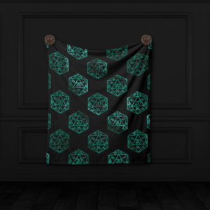 Couverture Polaire Dés RPG Emerald Imaginaire Tabletop Retro Gamer