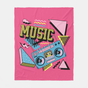 Couverture Polaire Design de boite de musique de style rétro