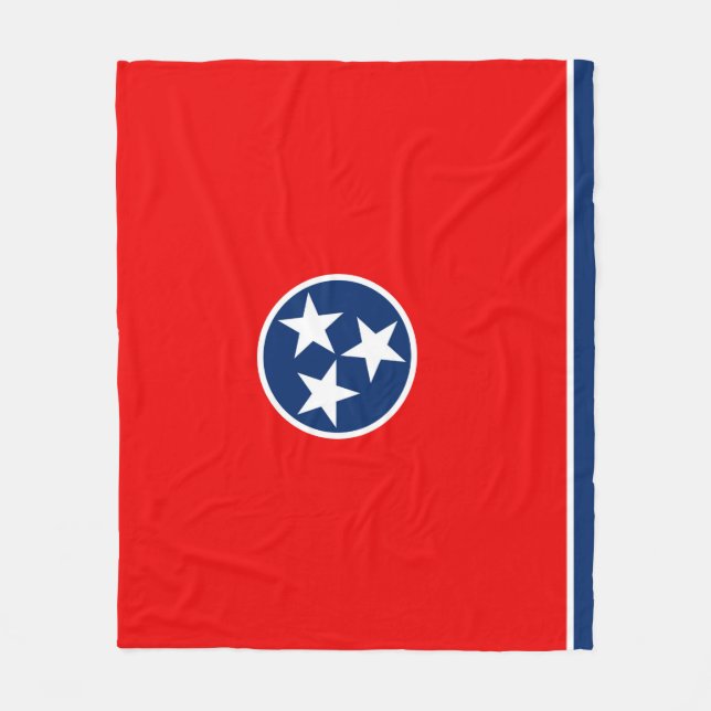 Couverture Polaire Design du drapeau d'état du Tennessee (Devant)