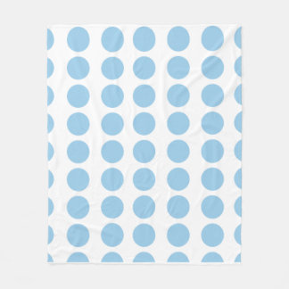 Couverture Polaire Design Pois bleu
