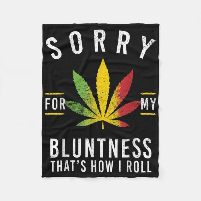 Couverture Polaire Désolé Pour Ma Bluntness, C'Est Comme Ça Que Je Ro (Devant)