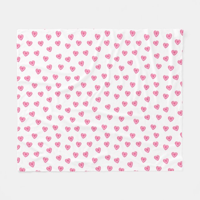 Couverture Polaire dessin à la main mignon sans couture motif avec co (Devant (Horizontal))