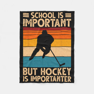 Couverture Polaire Dessin de hockey drôle pour garçons hommes femmes