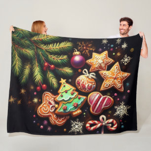 Couverture Polaire Dessin Pastel Traitements de Noël
