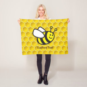 Couverture Polaire Dessin sur les abeilles