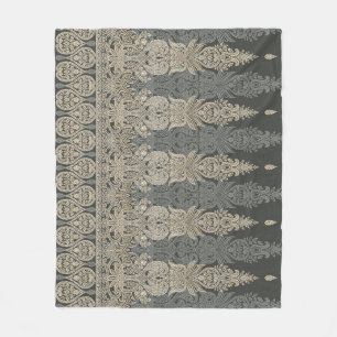 Couverture Polaire dessin traditionnel ornemental paisley