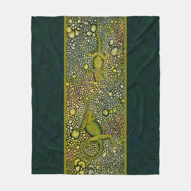 Couverture Polaire Deux faces Lizard hors tension (Devant)