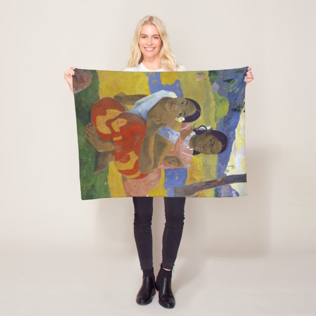 Couverture Polaire Deux femmes tahitiennes, Gauguin (En situation)