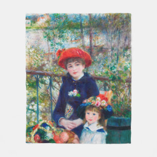 Couverture Polaire Deux Soeurs - Renoir Impressionniste Peinture