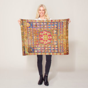 Couverture Polaire Diagramme cosmique Mandala pour la méditation