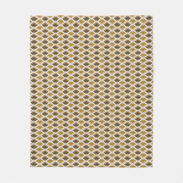 Couverture Polaire DIAMANTS d'or (Devant)
