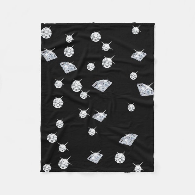 Couverture Polaire Diamants étincelants (Devant)