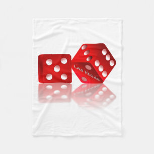 Couverture Polaire Dice rouge de Las Vegas