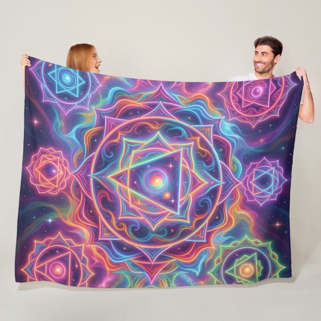 Couverture Polaire Die 7 Chakren´10 (En situation)