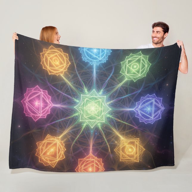 Couverture Polaire Die 7 Chakren´4 (En situation)