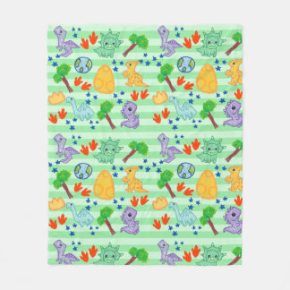 Couverture Polaire Dino Doodles Blanket - Kawaii Dinosaur