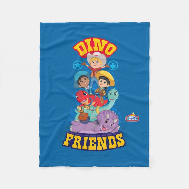 Couverture Polaire Dino Friends | Dino Ranch (Devant)