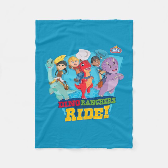 Couverture Polaire Dino Ranch | Les Ranchers Ride ! (Devant)