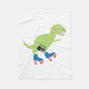 Couverture Polaire Dinosaure Roller Skating Radio