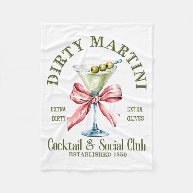 Couverture Polaire Dirty Bachelorette Martini Tail Club Martini Drink (Devant)