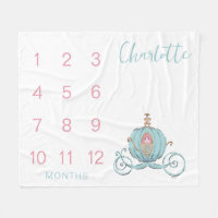 Disney Cinderella Carriage Baby Mensuel Milestone