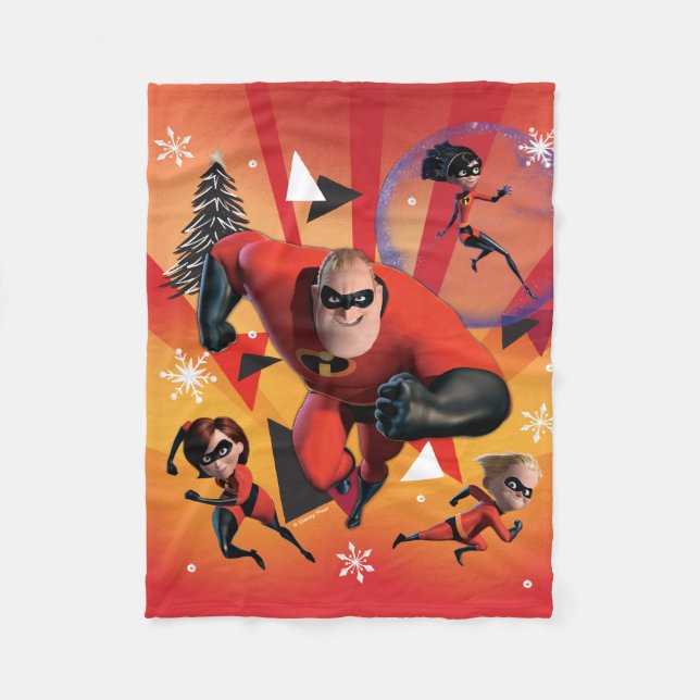 Couverture Polaire Disney| Les Incroyables| Héros de vacances (Devant)