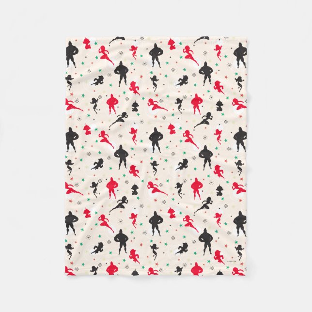 Couverture Polaire Disney| Les Incroyables| Motif de Noël (Devant)