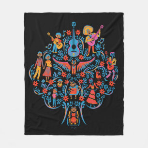 Couverture Polaire Disney Pixar Coco Arborescence de caractères col