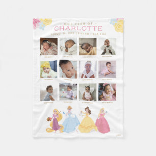 Couverture Polaire Disney Princess Un an de - 12 Mois