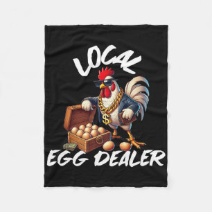 Couverture Polaire Distributeur d'oeufs local poulet rétro drôle agri
