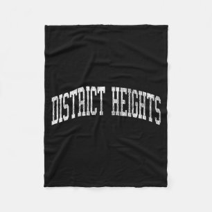 Couverture Polaire District Heights Maryland Md Vintage Athletic Spor