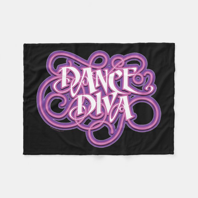 Couverture Polaire Diva de danse (Devant (Horizontal))