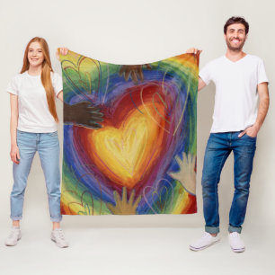 Couverture Polaire Diversité, Équité, Inclusion Fleece Jetez la couve