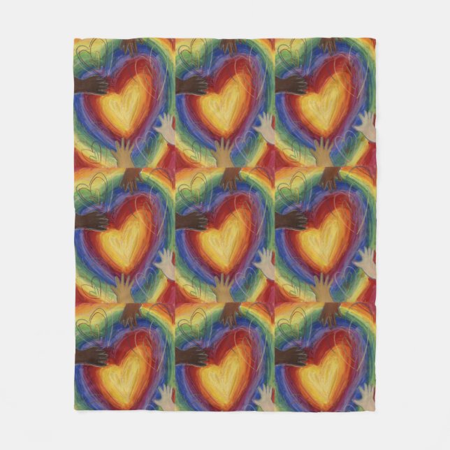 Couverture Polaire Diversité, Équité, Inclusion Fleece Jetez la couve (Devant)