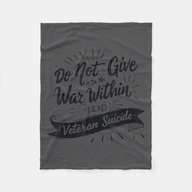 Couverture Polaire Do Not Give In To The War Within End Veteran Suici (Devant)